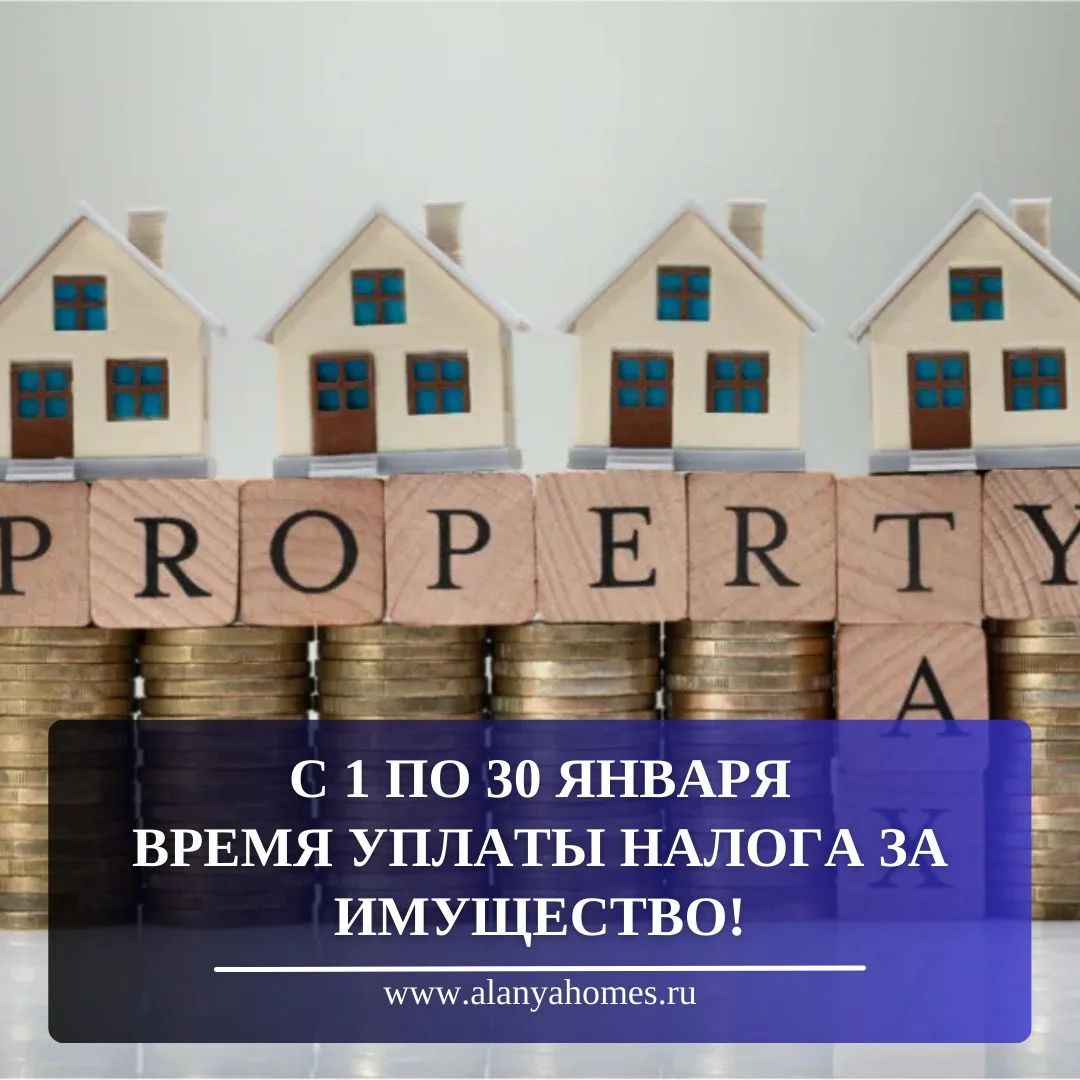 January 1 through January 30 is property tax payment time!